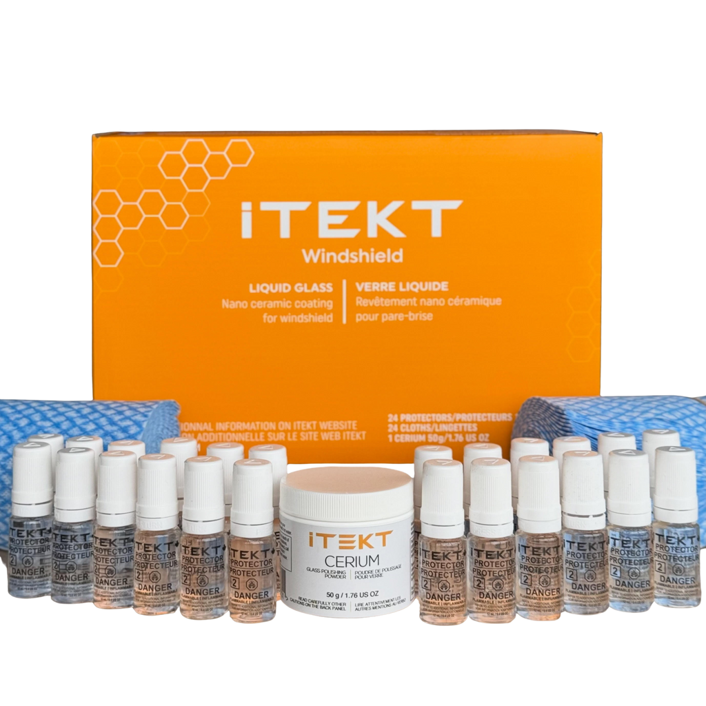 iTEKT Windshield Detailer Kit - Premium Hydrophobic Nanotechnology Coating