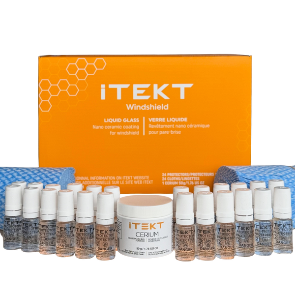 iTEKT Windshield Detailer Kit - Premium Hydrophobic Nanotechnology Coa ...